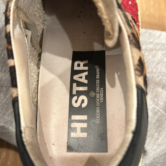 Golden Goose Hi Star Leopard Sneakers - Picture 6 of 7